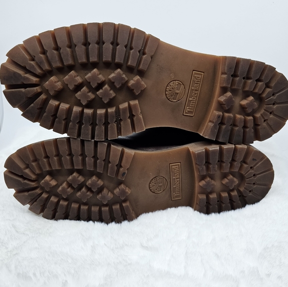 Timberland sugar & spice red plaid leather hiking boots Size 9.5 - Picture 10 of 12